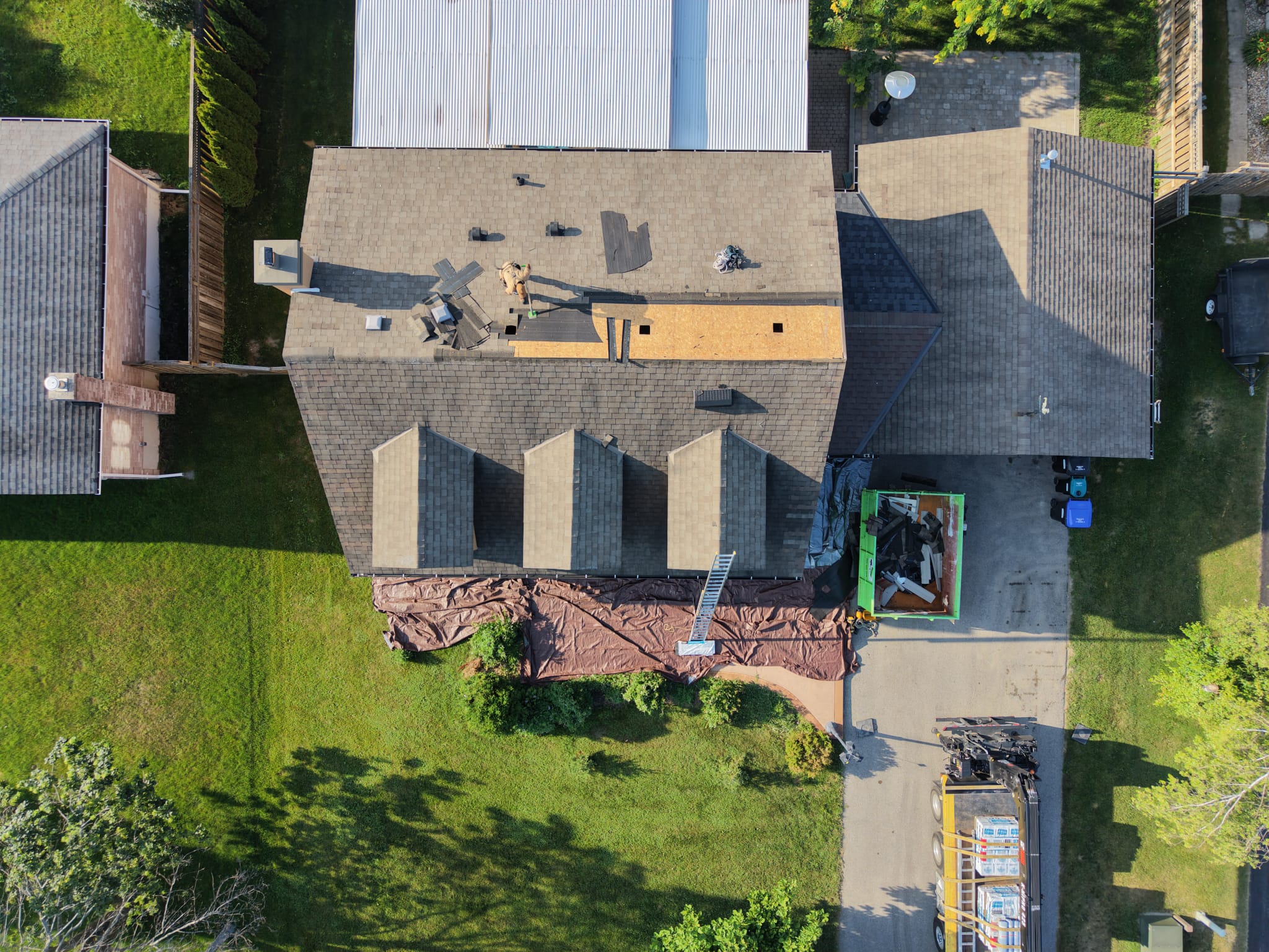 Townhouse Roofing — Orillia Townhomes in Orillia, ON