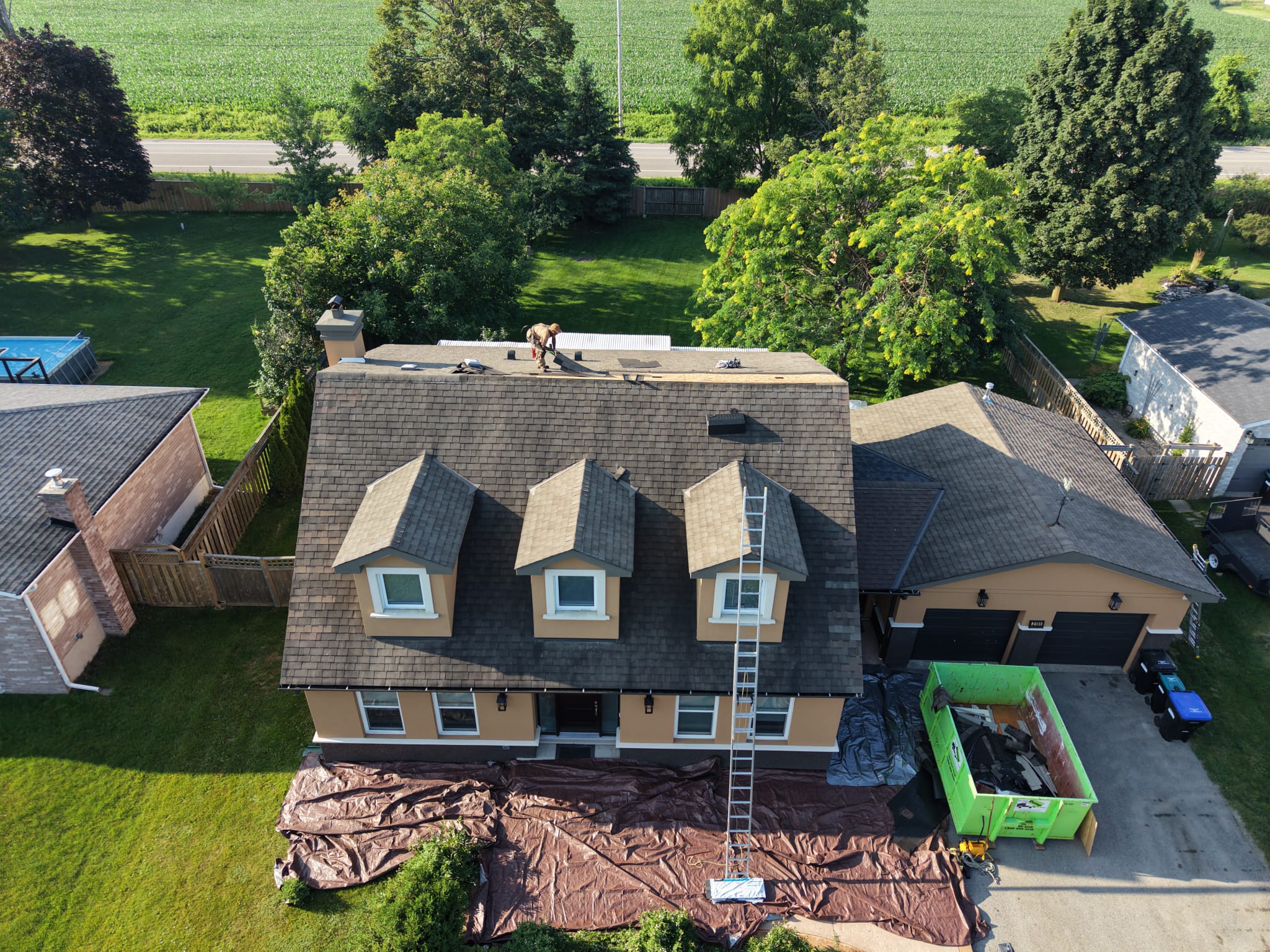 Townhouse Roofing — Orillia Townhomes in Orillia, ON